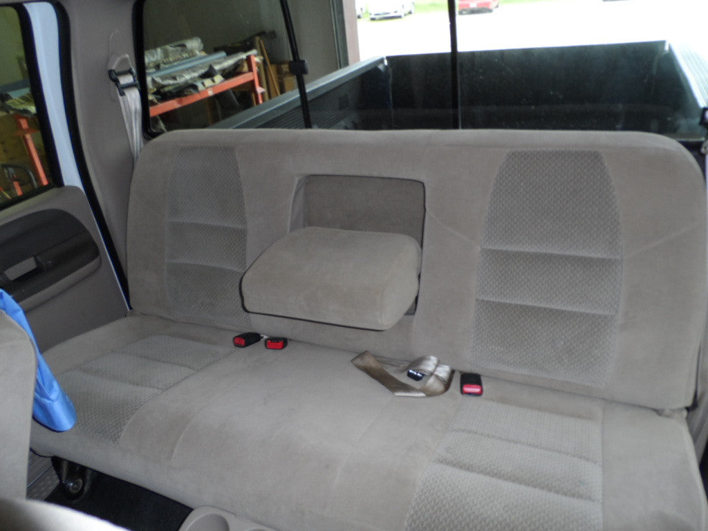 Ford F-250/350 Crew Cab Rear Bench Seat Covers with an Armrest