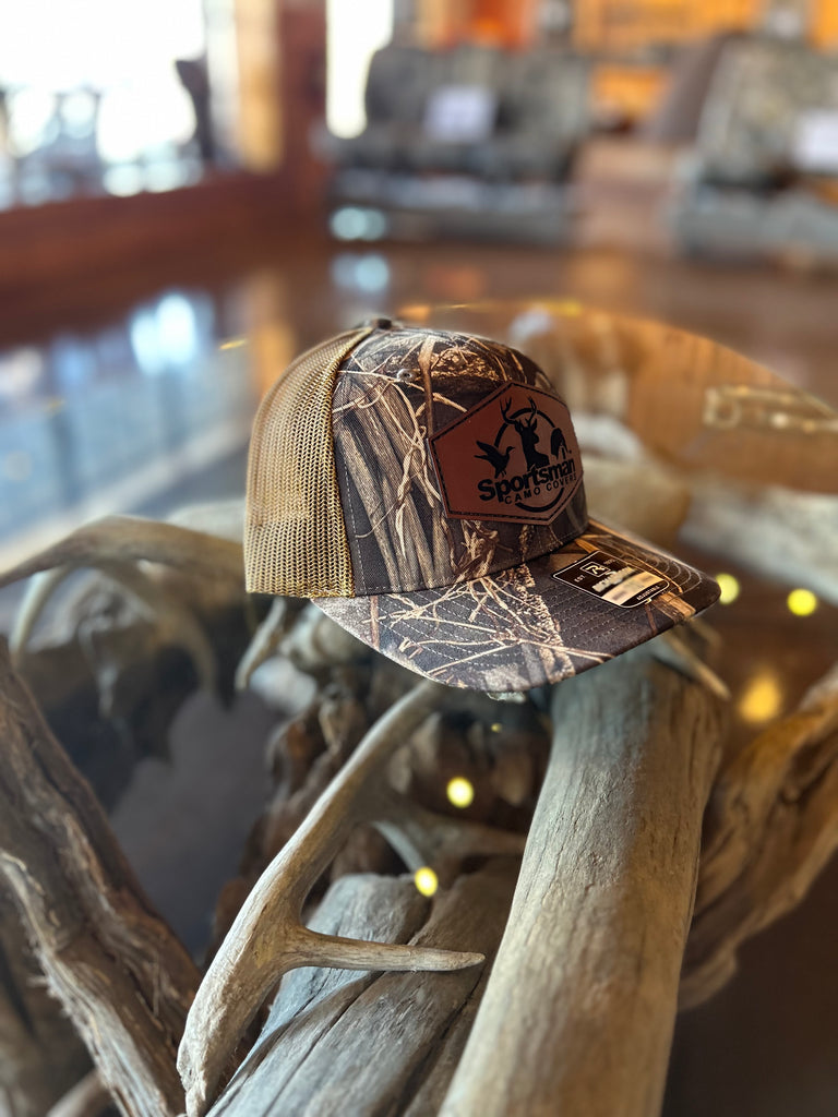 Realtree Max 7 Leather Patch Hat Sportsman Camo Covers