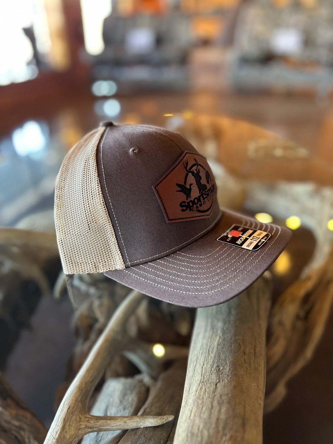 Chocolate Chip & Birch Leather Patch Hat – Sportsman Camo Covers