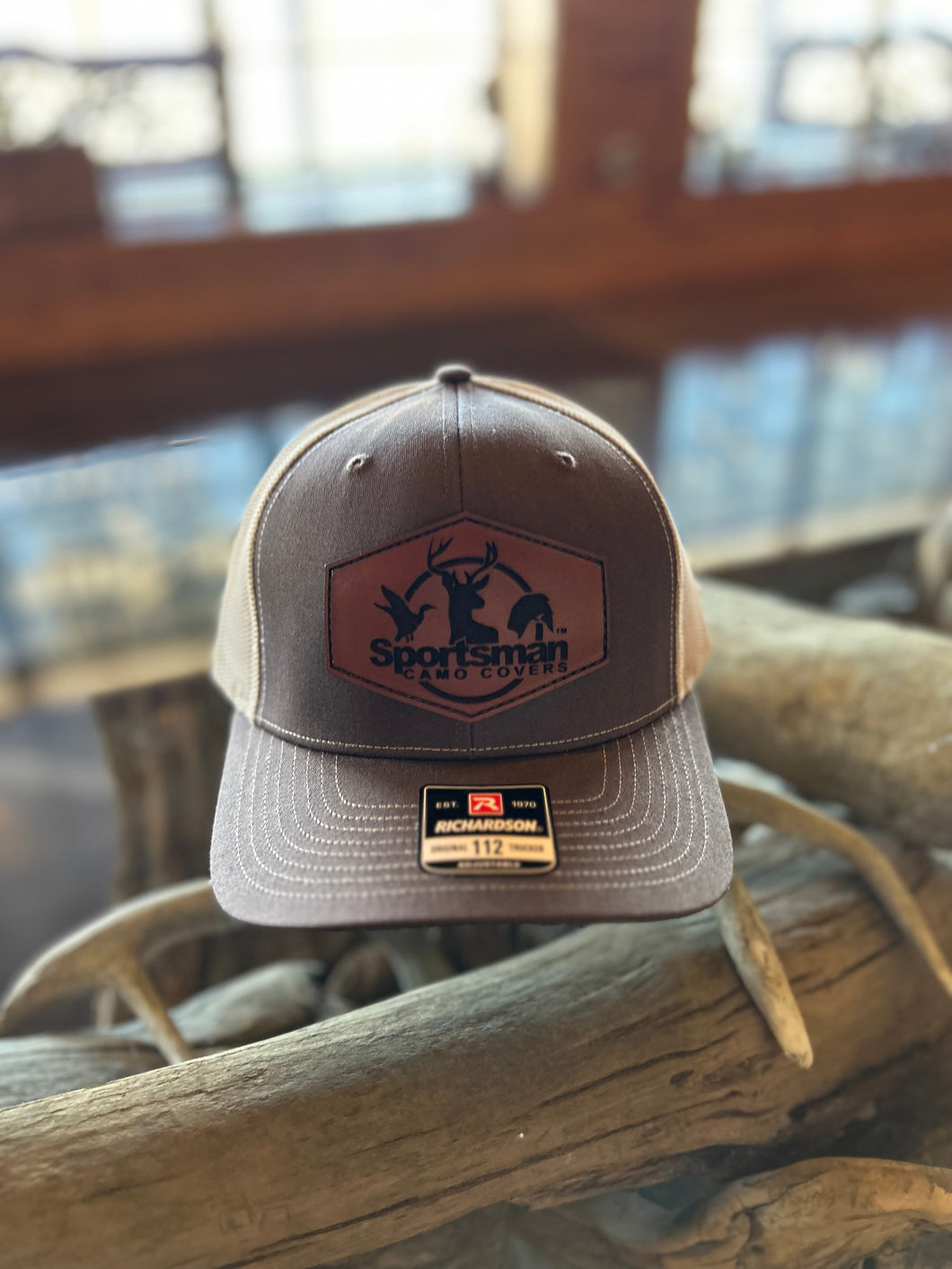 Chocolate Chip & Birch Leather Patch Hat – Sportsman Camo Covers