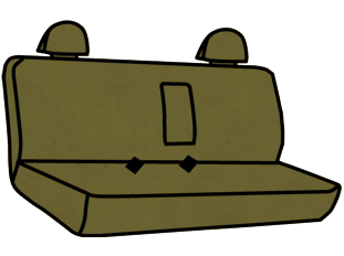 Chevy/GMC 1500/2500/3500 Bench Seat Covers with Armrest and Adjustable Headrests