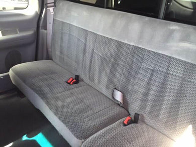 Ford F-150 40/60 Seat Covers with a Solid Back and Belt in Seat