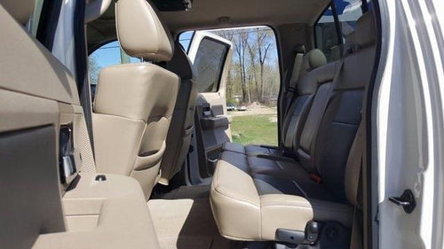 Ford F-150 60/40 Rear Seat Covers with an Armrest and Adjustable Headrests