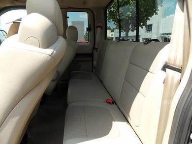 Ford F-250/350 Extended Cab 40/60 Rear Seat Covers with a Solid Back