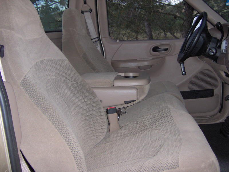 Ford F-150/250/350 40/60 Front Seats with Molded Headrests 1 Cup Console
