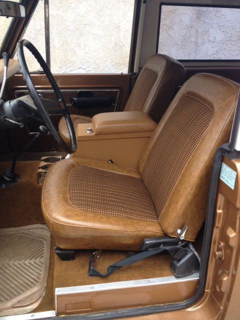 Ford Bronco Bucket Seats with Molded Headrests