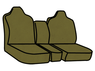 Ford F-150/250/350 Lariat 40/20/40 Seat Covers with Molded Headrests and a Changeholder Console