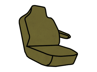 Ford F-150/250/350 Lariat Captain Chair with Molded Headrests