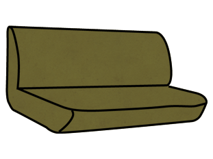 Ford F-250/350 Rear Crew Bench SeatCovers