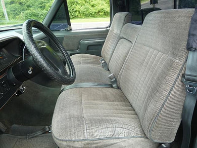 Ford F-150/250/350 Bench Seat Covers with a Dip in the Center of Back Rest (With or Without Armrest)