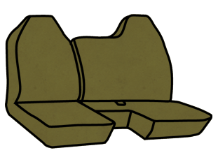 Ford Ranger 60/40 Front Seat Covers with Molded Headrests