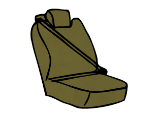 Ford F-150 Belted Bucket Seat Covers with Adjustable Headrests