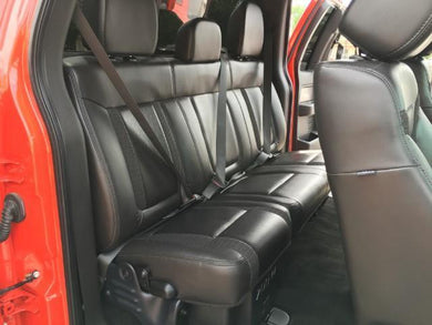 Ford F-150 60/40 Rear Seat Covers with a Solid Back