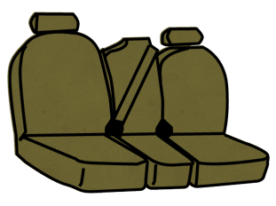 Ford Expedition 2nd Row 40/20/40 Seat Covers with Non-Removable Headrests