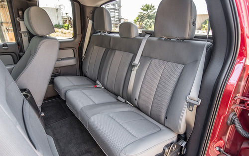Ford F-150 60/40 Rear Seat Covers with a Solid Back