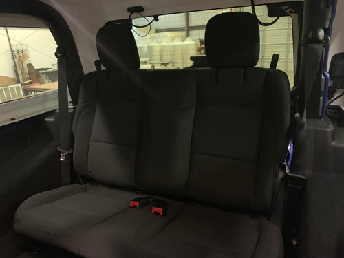 Wrangler JL Rear Bench Seat Covers with Adjustable Headrests
