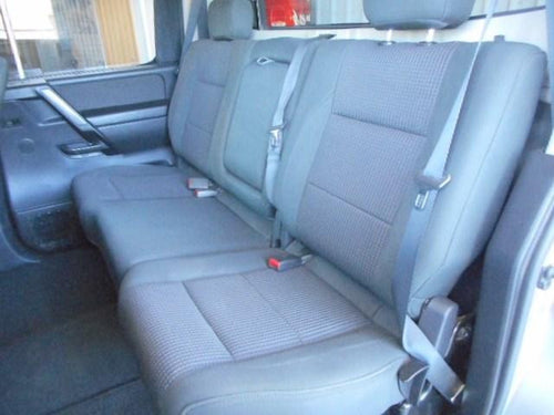 Nissan Titan 40/60 Rear Seat Covers with an Armrest