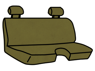 Nissan Frontier Bench Seat Covers with a Small Cutout