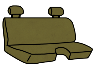 Nissan Frontier Bench Seat with a Small Cutout