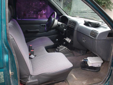 Nissan Frontier Bench Seat Covers with a Large Cutout