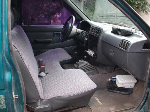 Nissan Frontier Bench Seat Covers with a Large Cutout
