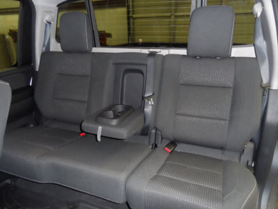 Nissan Titan 40/60 Rear Seat Covers with an Armrest