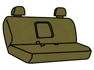 Toyota T100 Bench Seat Covers (with Curve in Seat) with an Armrest